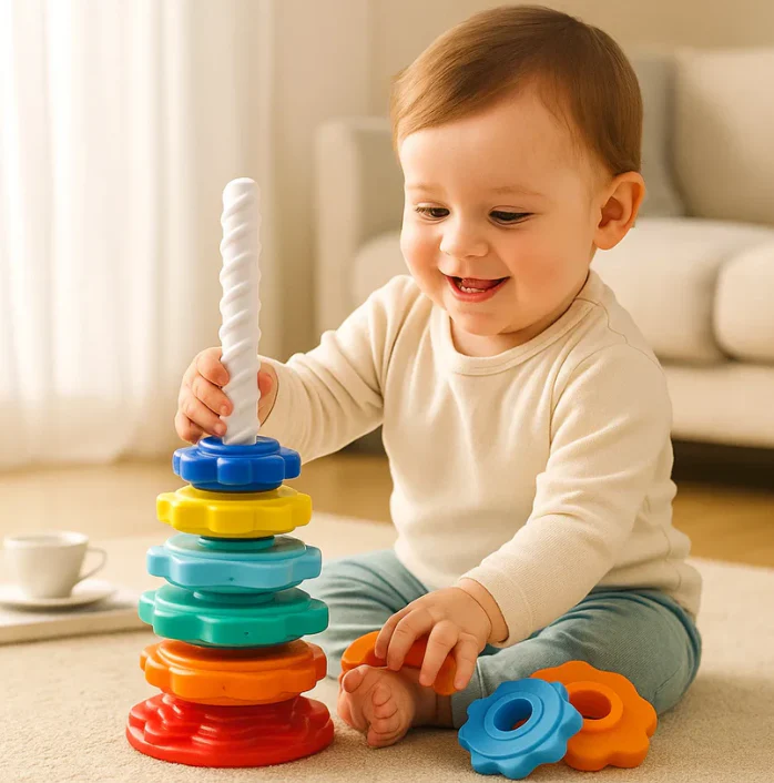 Montessori Rainbow Tower - Image 3