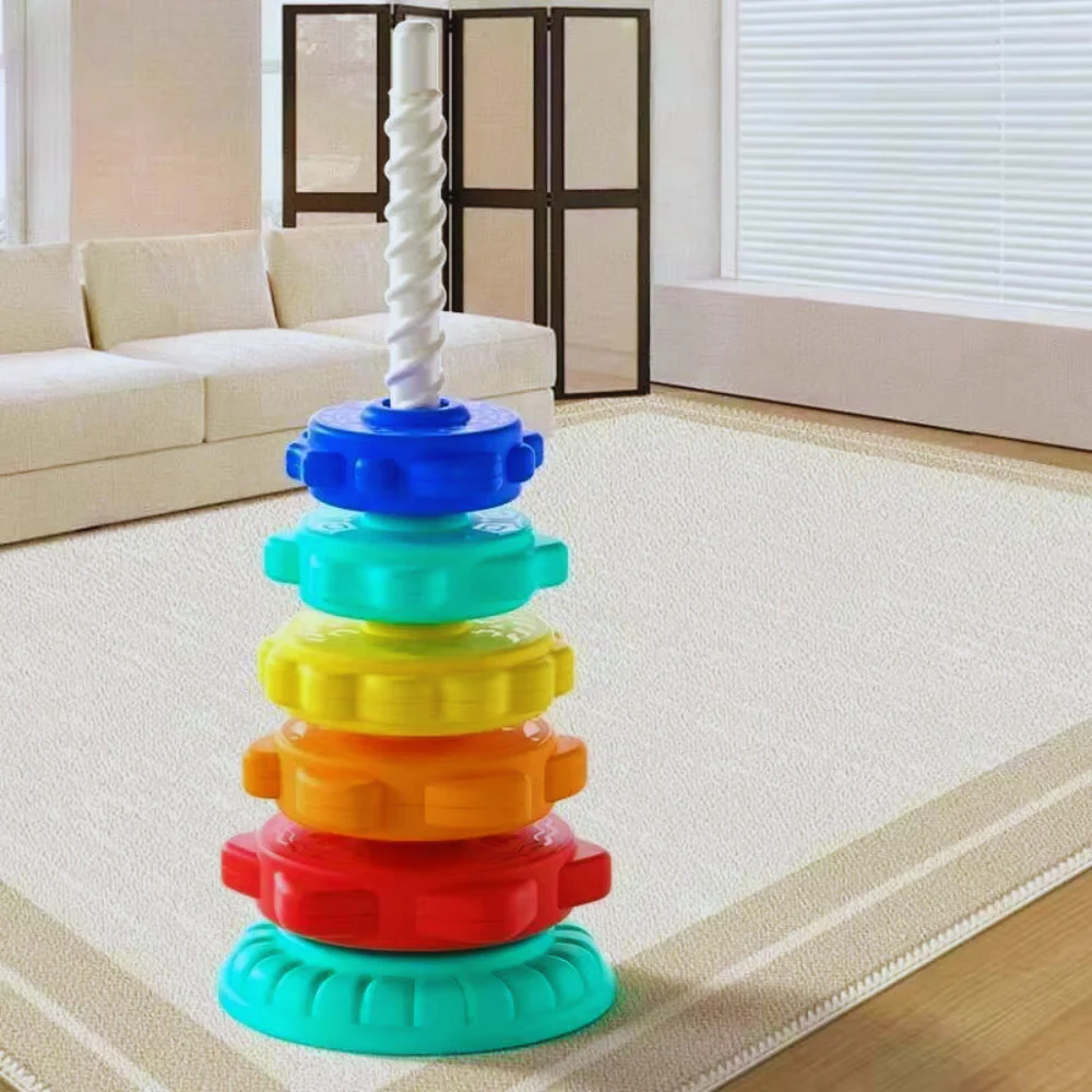Montessori Rainbow Tower - Image 5