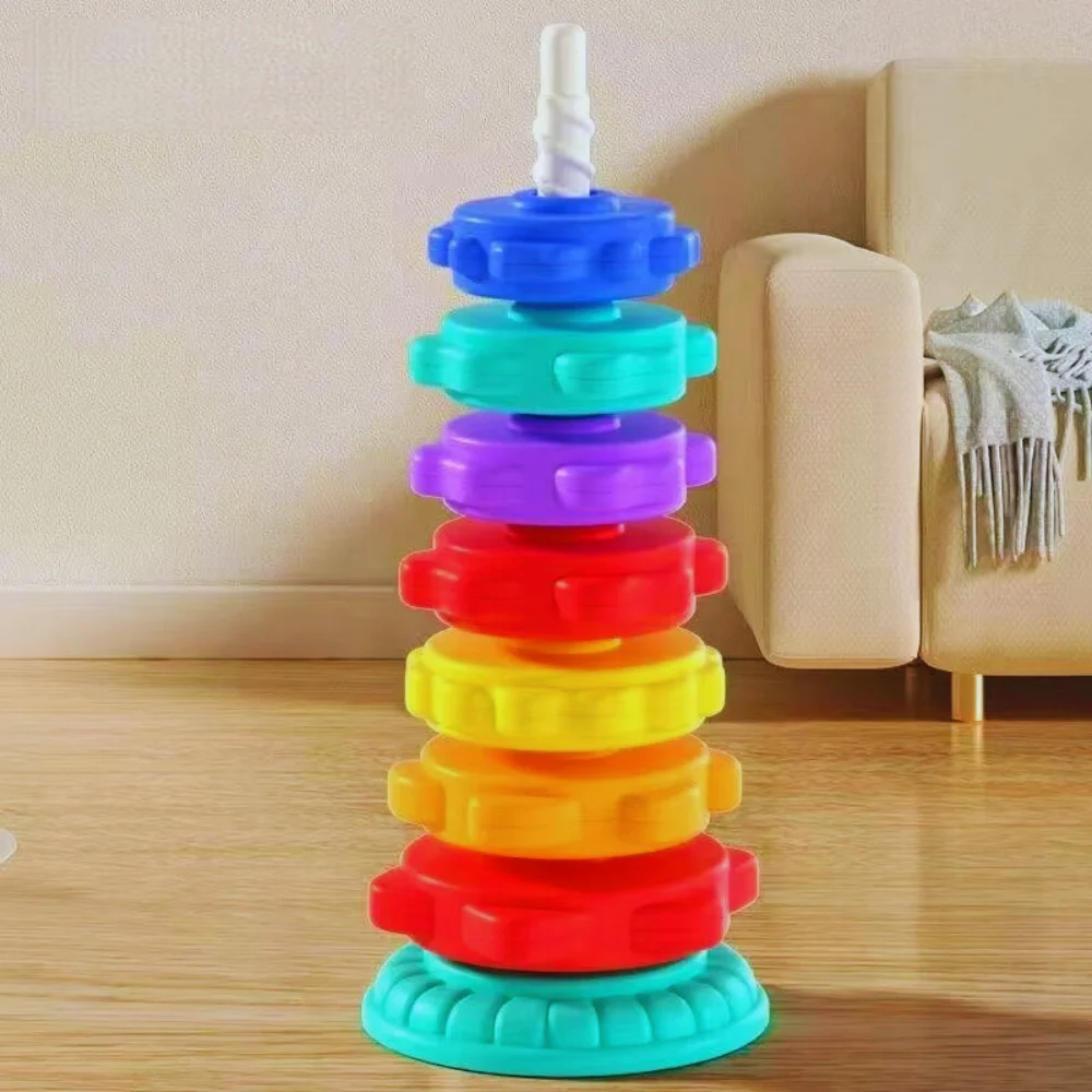 Montessori Rainbow Tower - Image 6